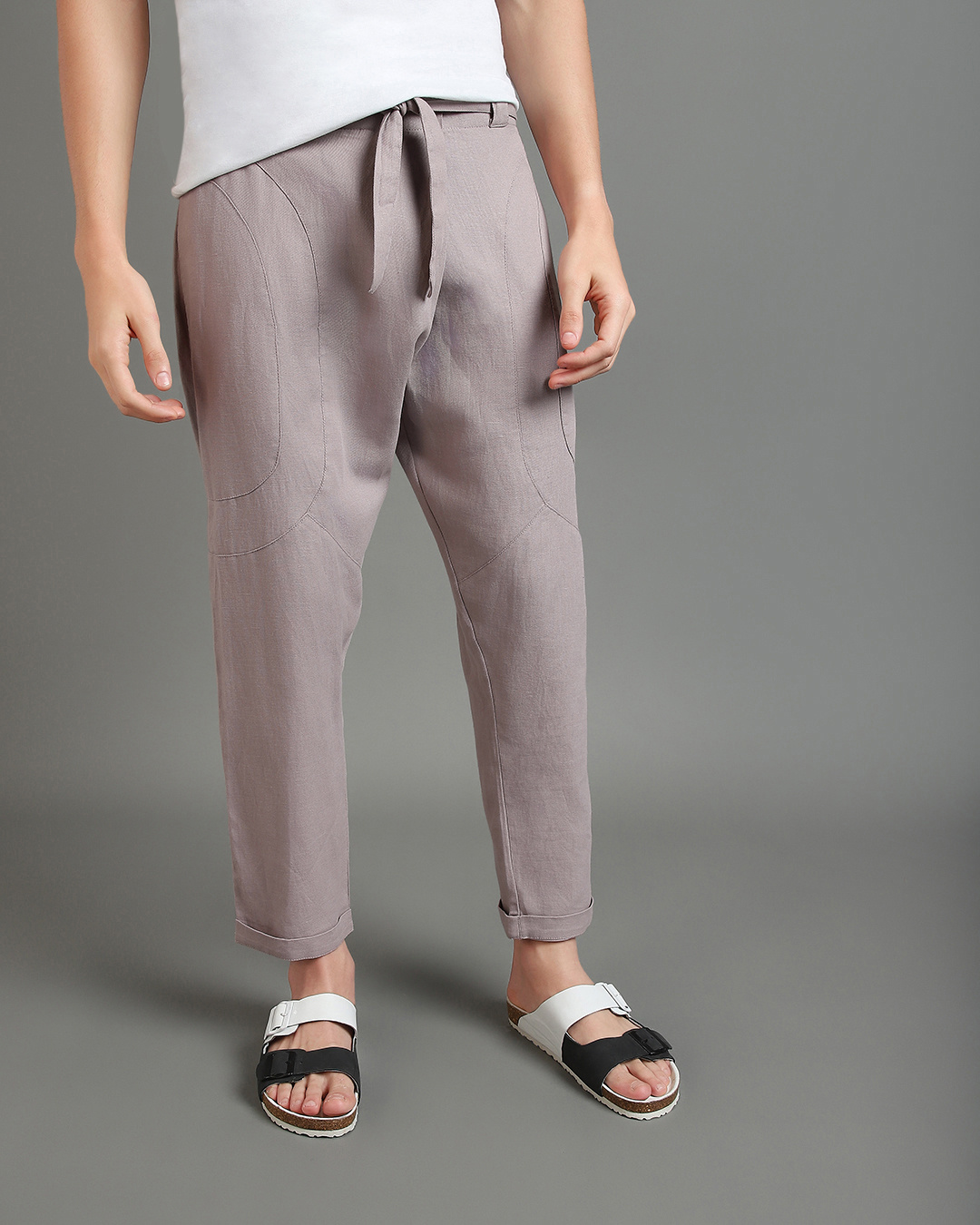 Buy Men's Mauve Hippy Pants Online at Bewakoof