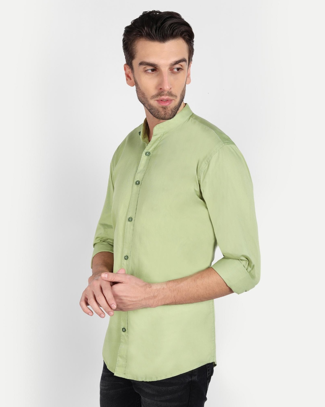 Buy Men's Lime Green Slim Fit Shirt Online at Bewakoof