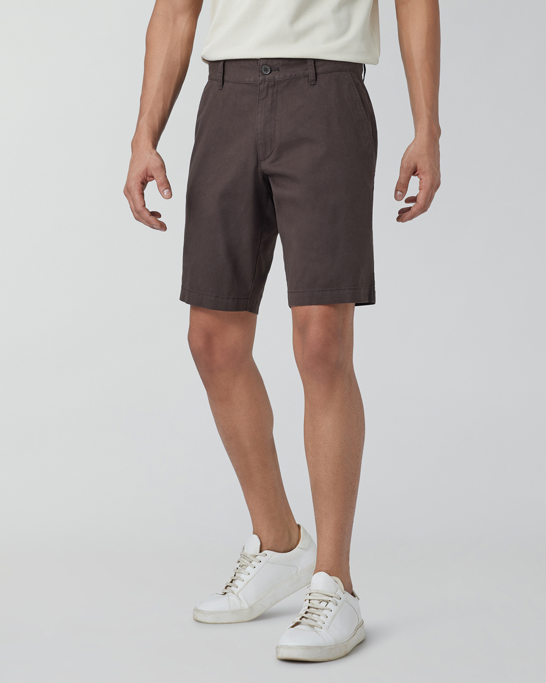 Shop Men's Malt Brown Chino Shorts-Back