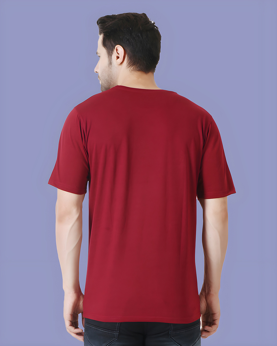 Shop Men's Maroon Dope Typography T-shirt-Back
