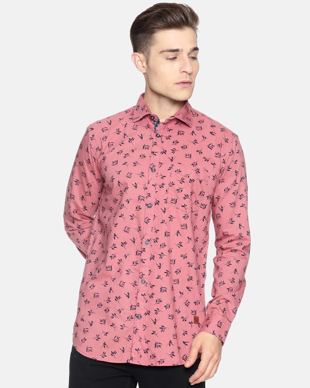 Shop Men's Maroon Graphic Design Stylish Casual Shirt-Back