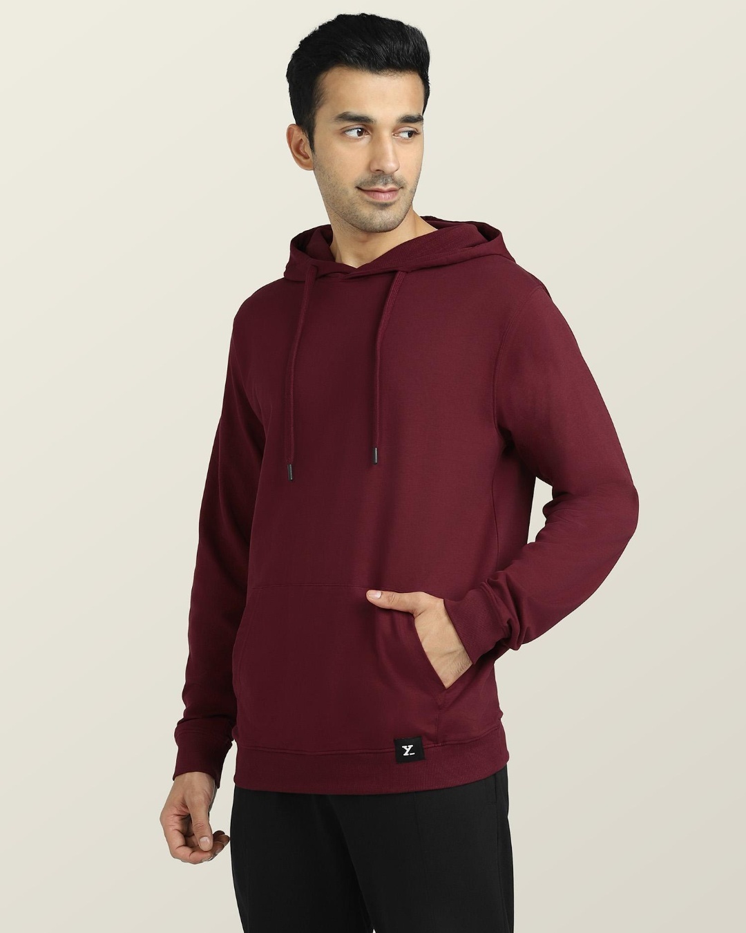 Shop Men's Maroon Hoodie-Back