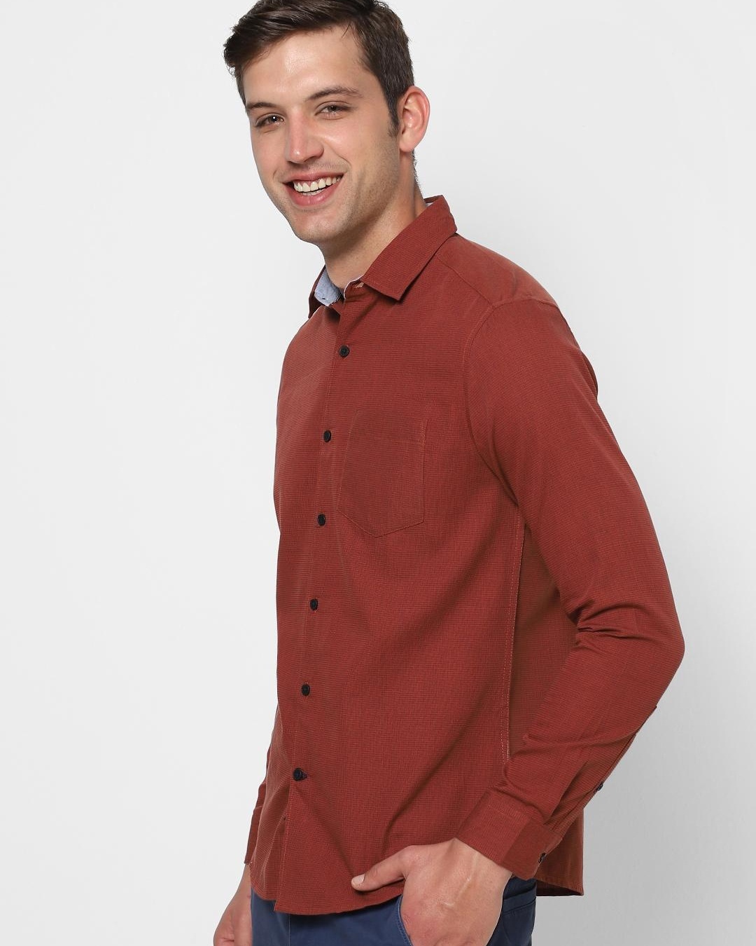 Shop Men's Maroon Shirt-Back