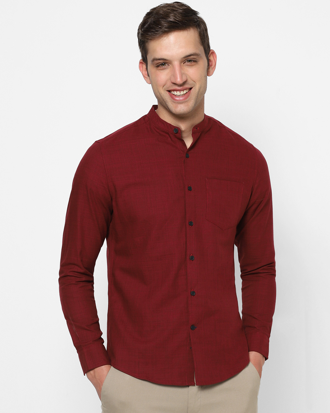 Shop Men's Maroon Shirt-Back