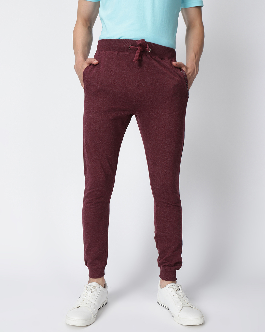 Buy Men's Maroon Slim Fit Trackpant Online at Bewakoof