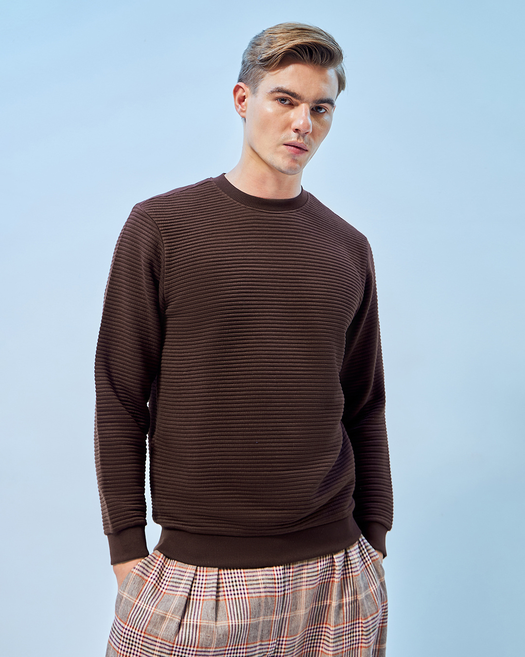 Buy Men's Brown Sweatshirt Online at Bewakoof