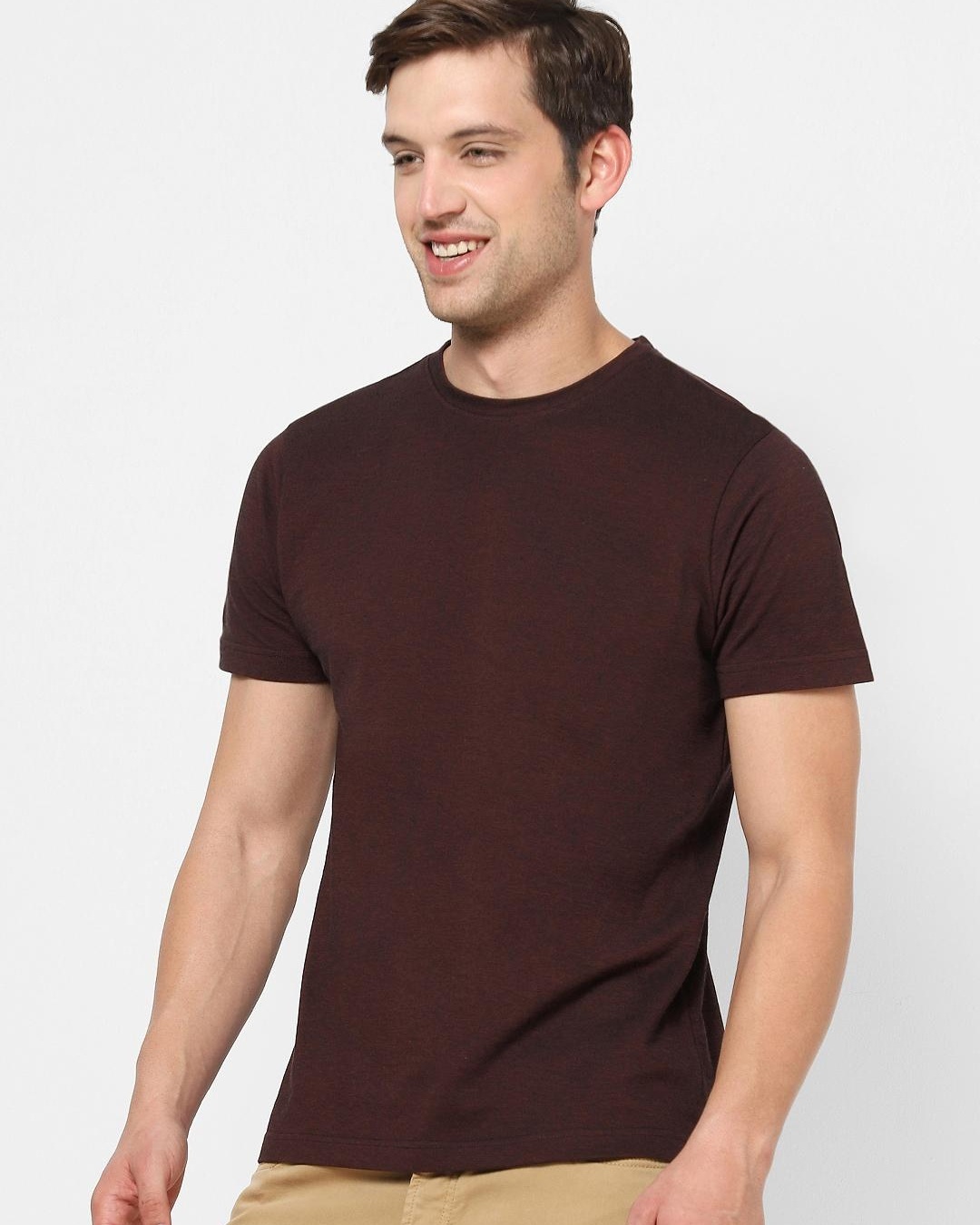 Shop Men's Maroon T-shirt-Back