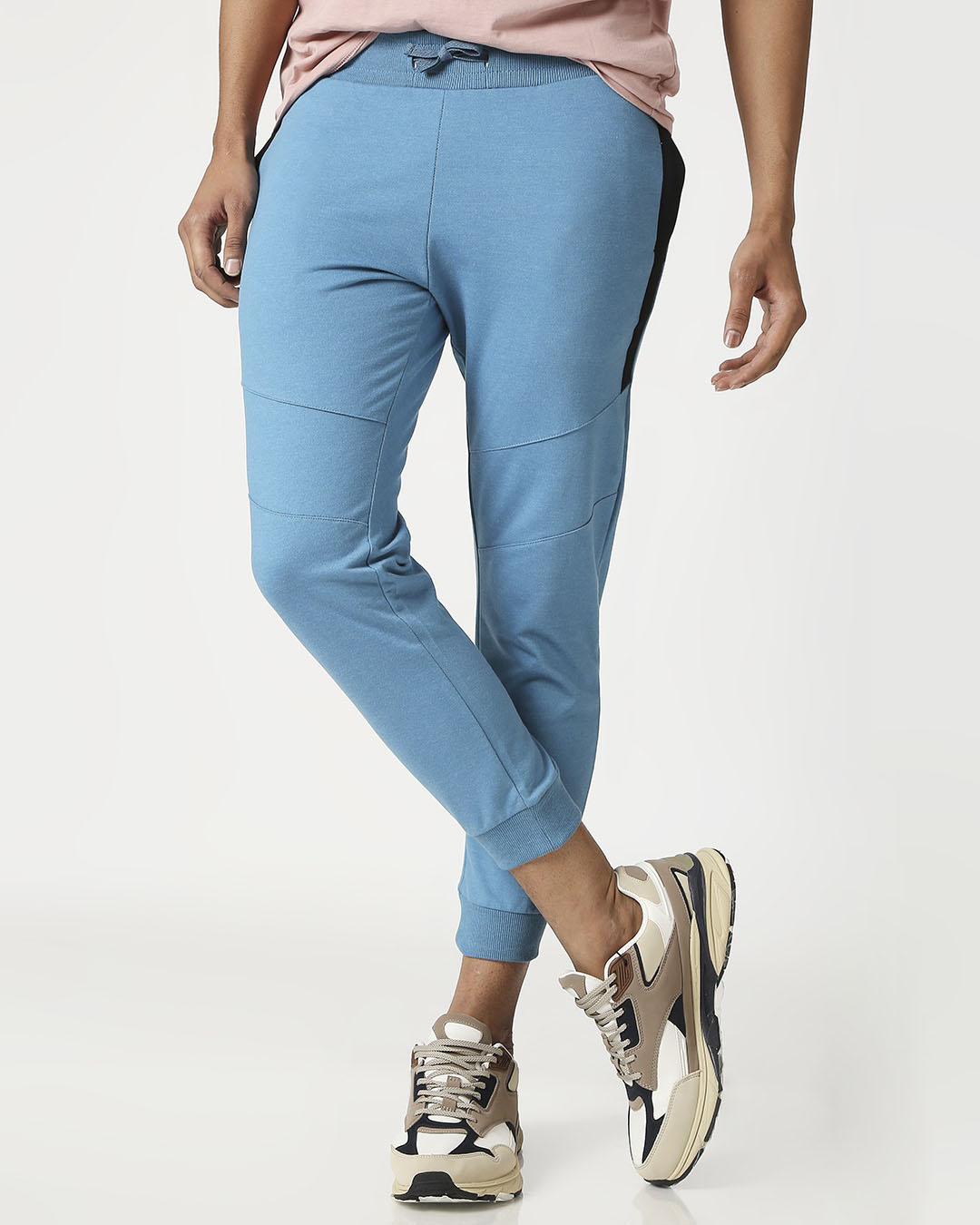 Buy Men's Melange Zipper Joggers Online at Bewakoof