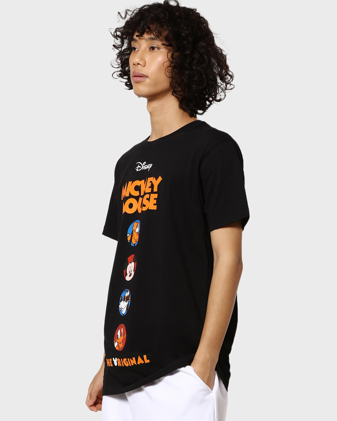 Shop Men's Mickey Mouse Family Half Sleeve T-shirt-Back