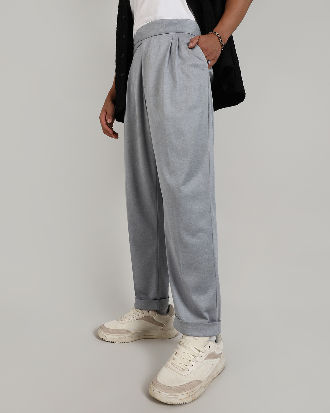 Shop Men's Moon Grey Pants-Back