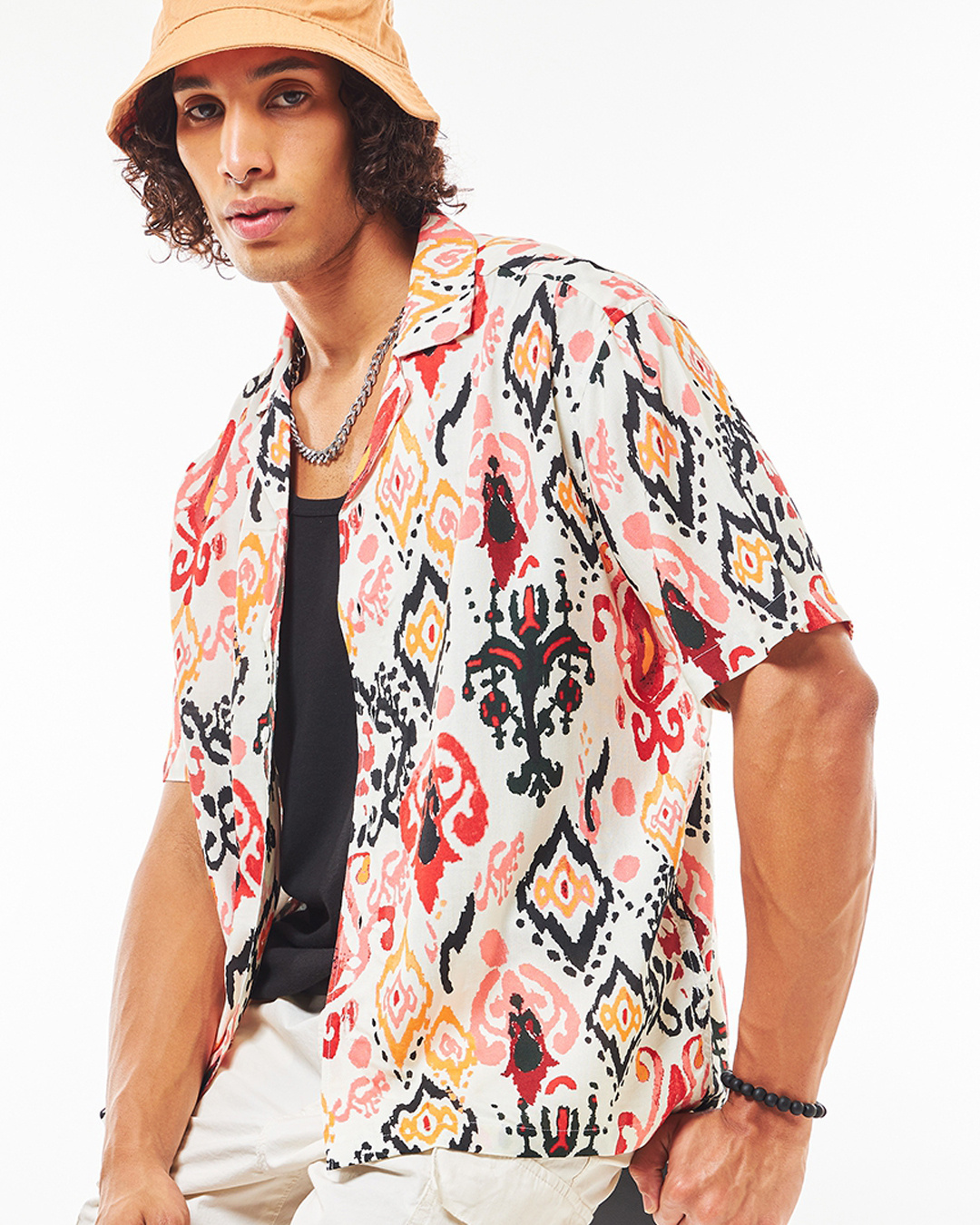 Buy Mens Multicolor All Over Printed Oversized Shirt Online At Bewakoof