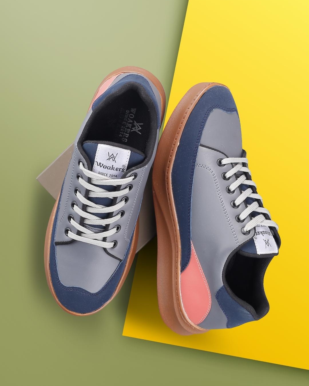 Buy Men's Multicolor Color Block Casual Shoes Online in India at Bewakoof