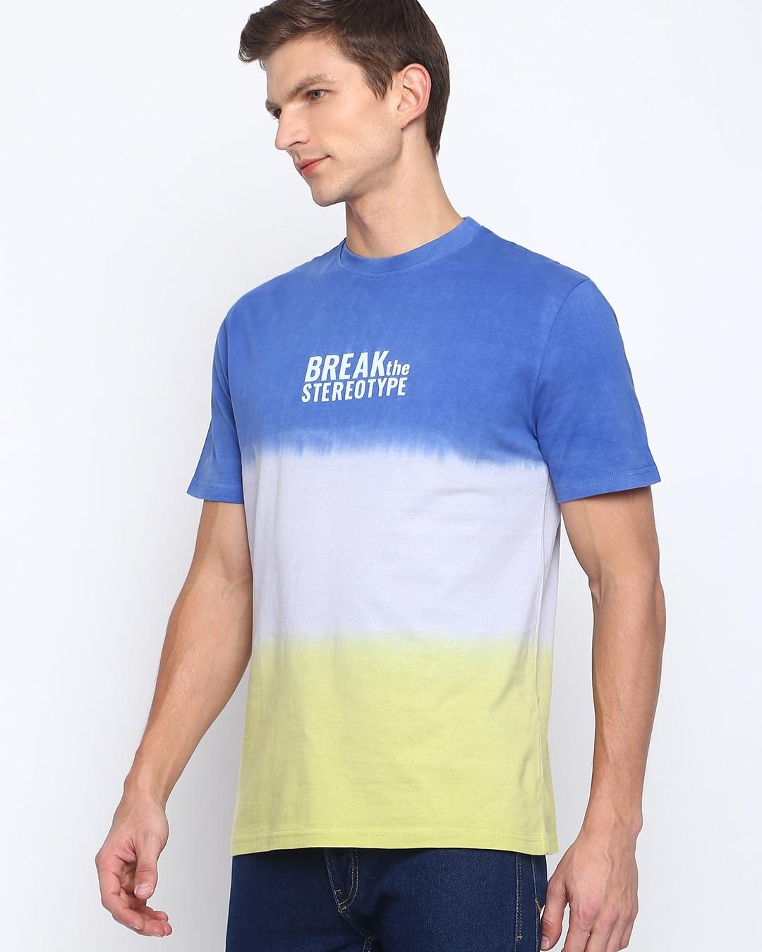 Shop Men's Multicolor Ombre Printed T-shirt-Back