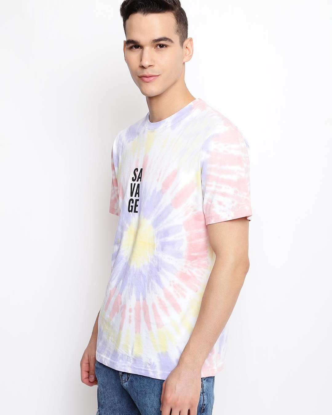 Shop Men's Multicolor Tie & Dye T-shirt-Back