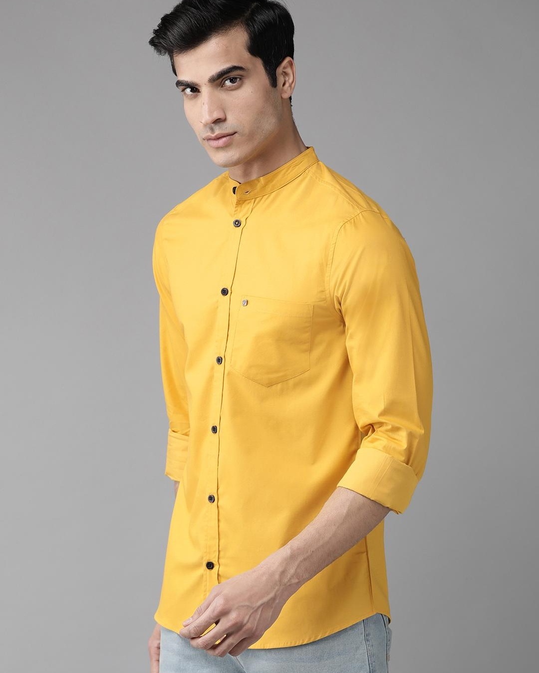 Shop Men's Mustard Casual Shirt-Back