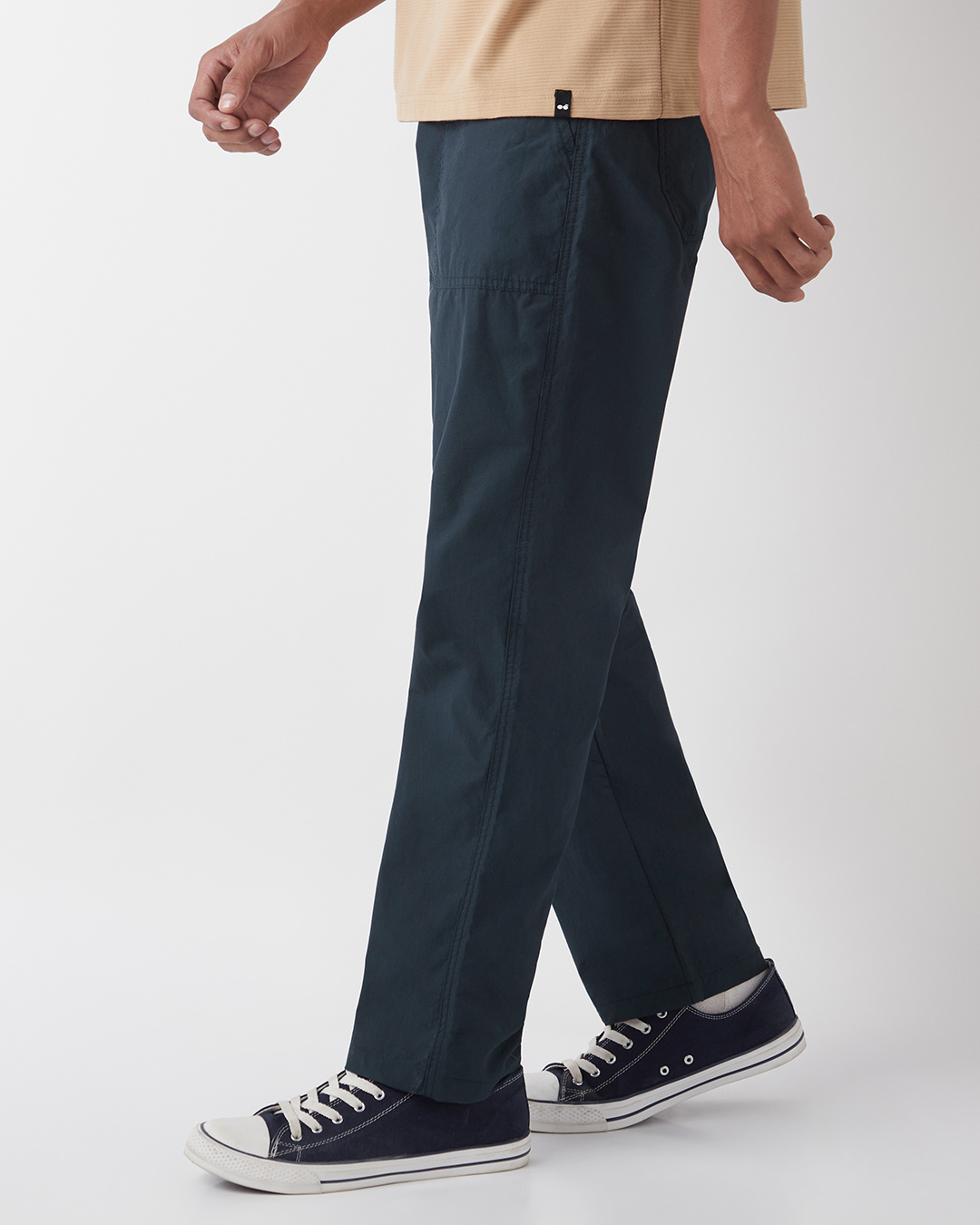 Shop Men's Navy Blue Pants-Back