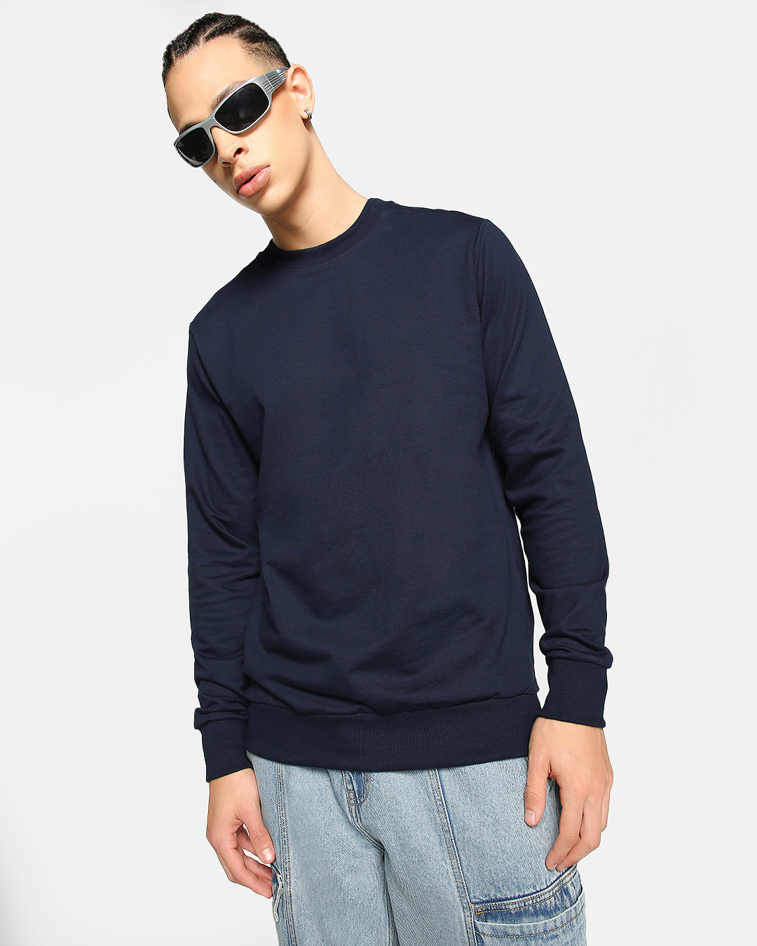 Buy Men's Blue Sweatshirt Online at Bewakoof