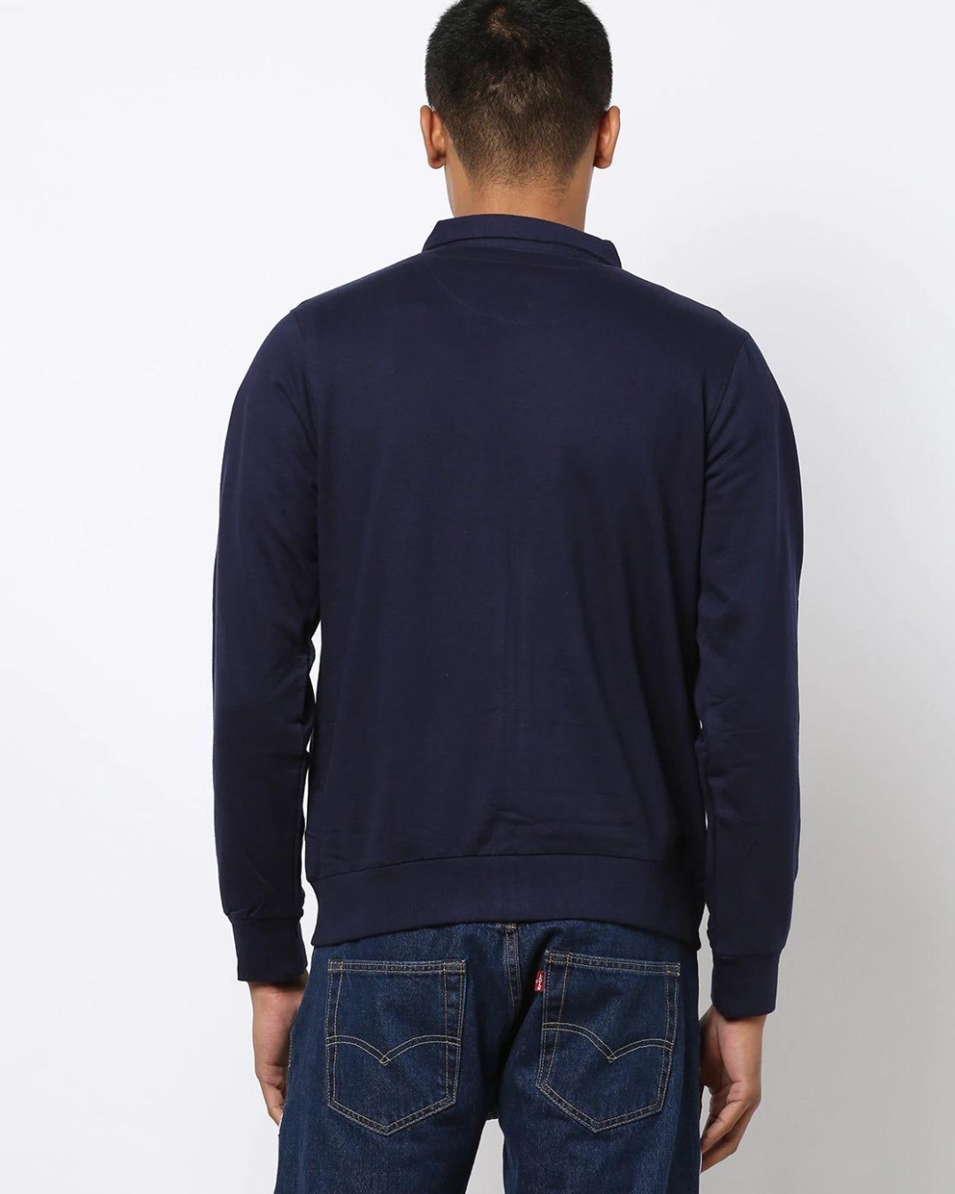 Buy Men's Navy Blue Sweatshirt Online at Bewakoof