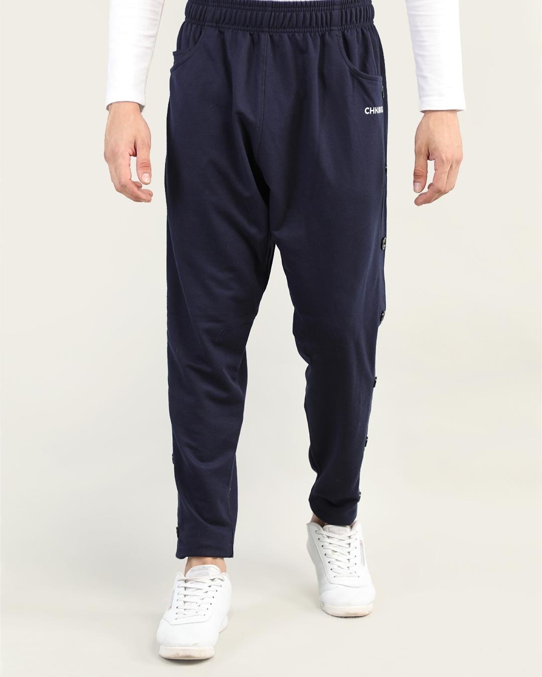 Buy Mens Navy Blue Track Pants for Men Blue Online at Bewakoof