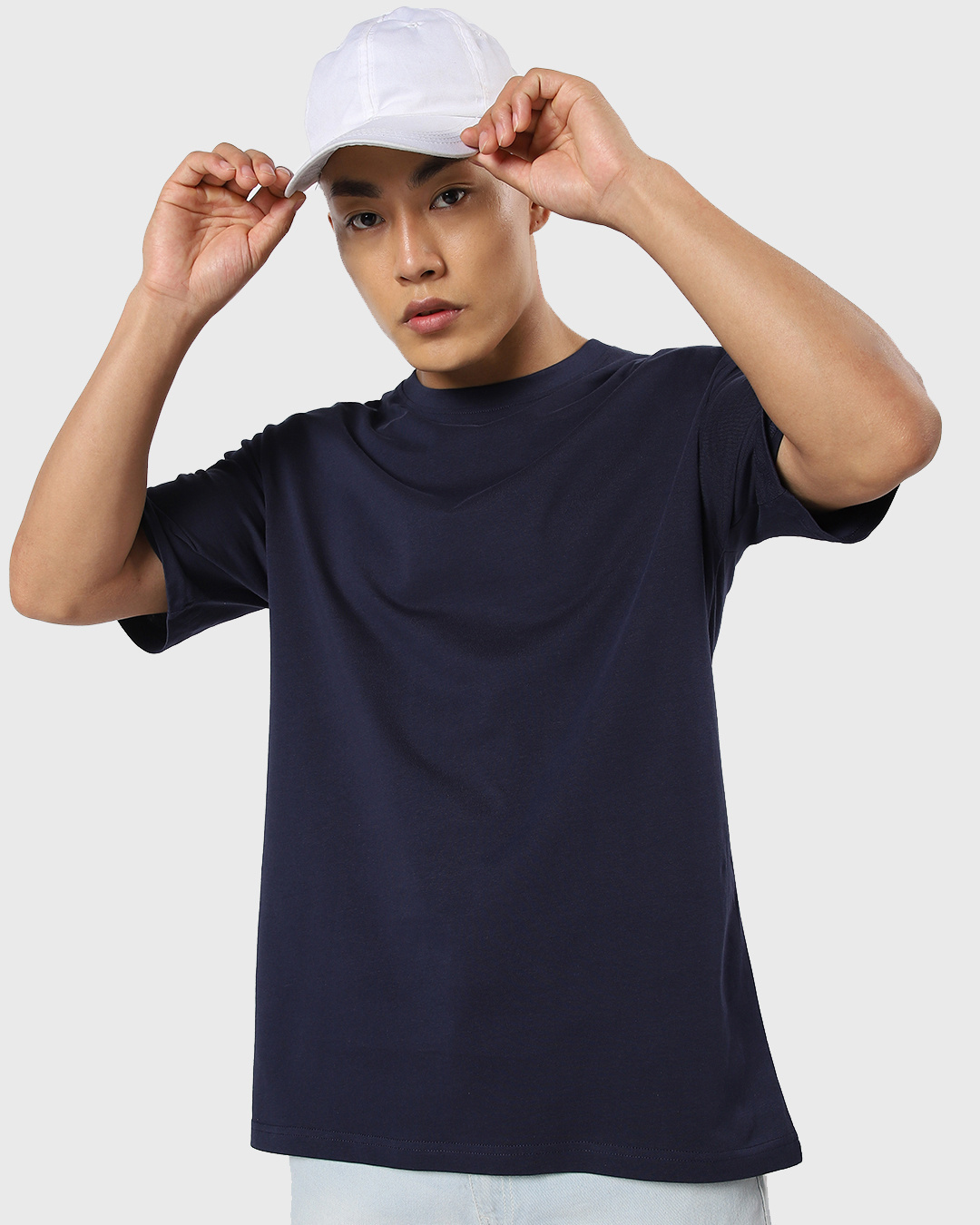 Baseball Shirts- Navy Blue Oversized Printed Shirts for Men