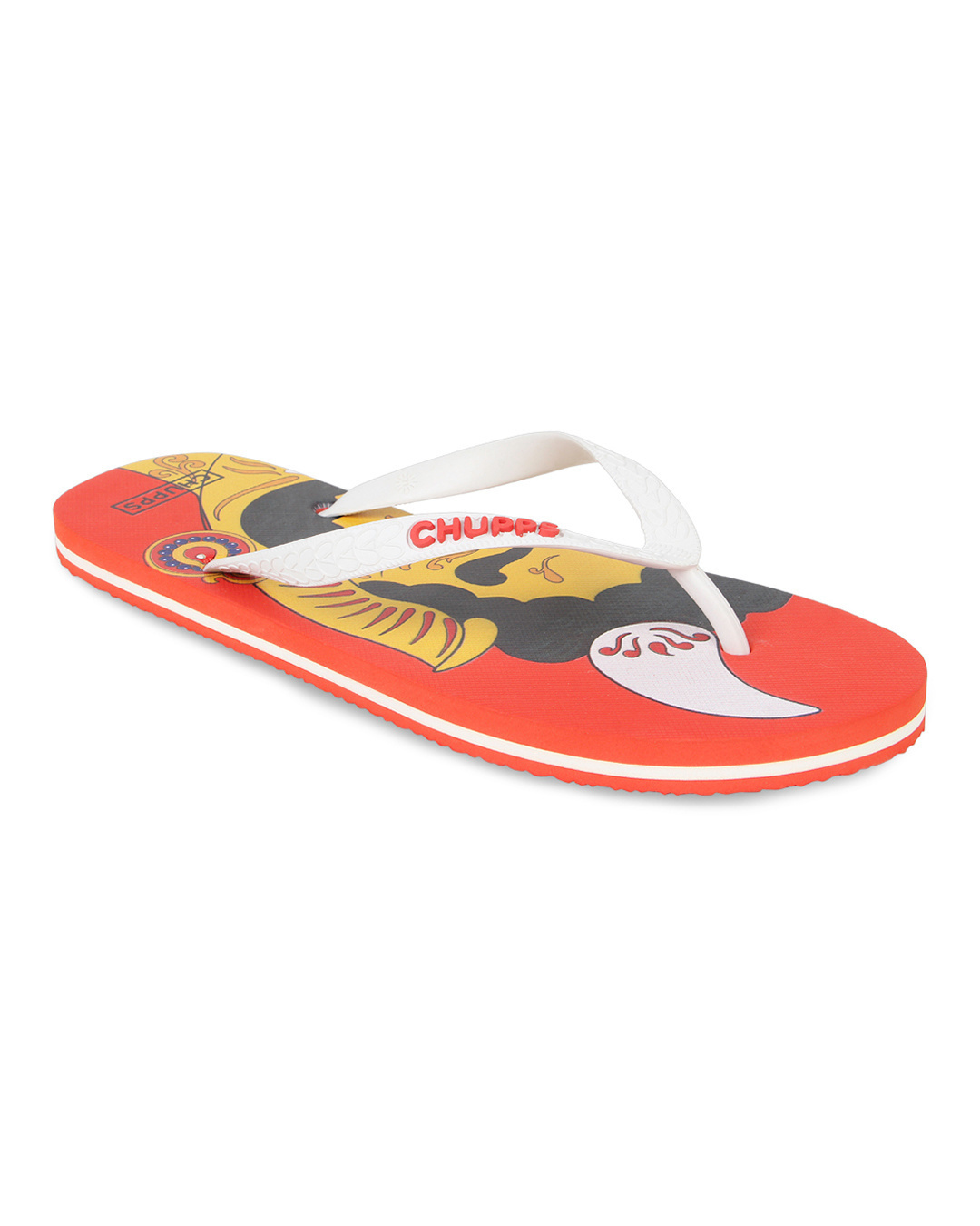 Shop Men's Nazarbattu Red Flip-flops-Back
