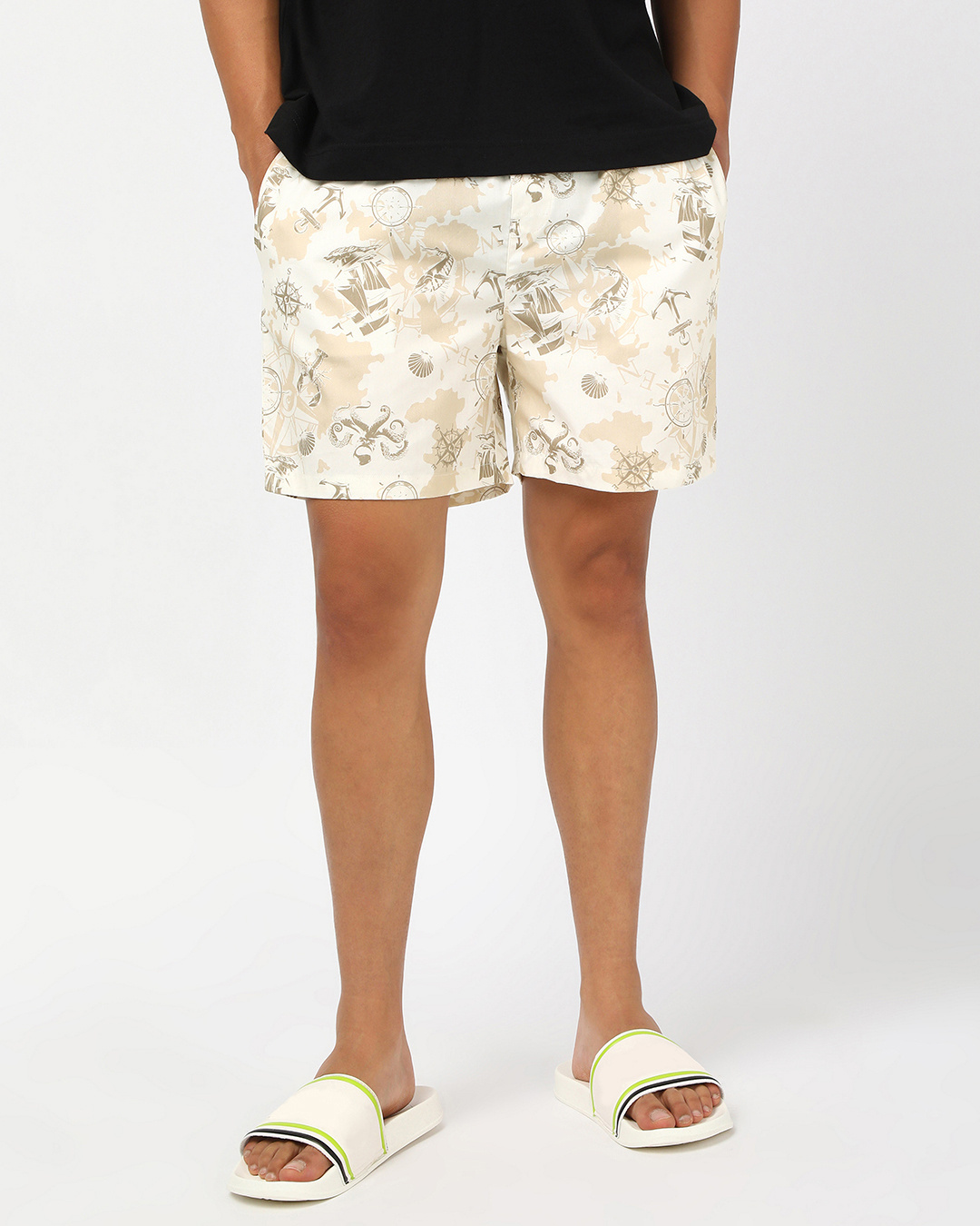 Shop Men's Off White All Over Printed Boxers-Back