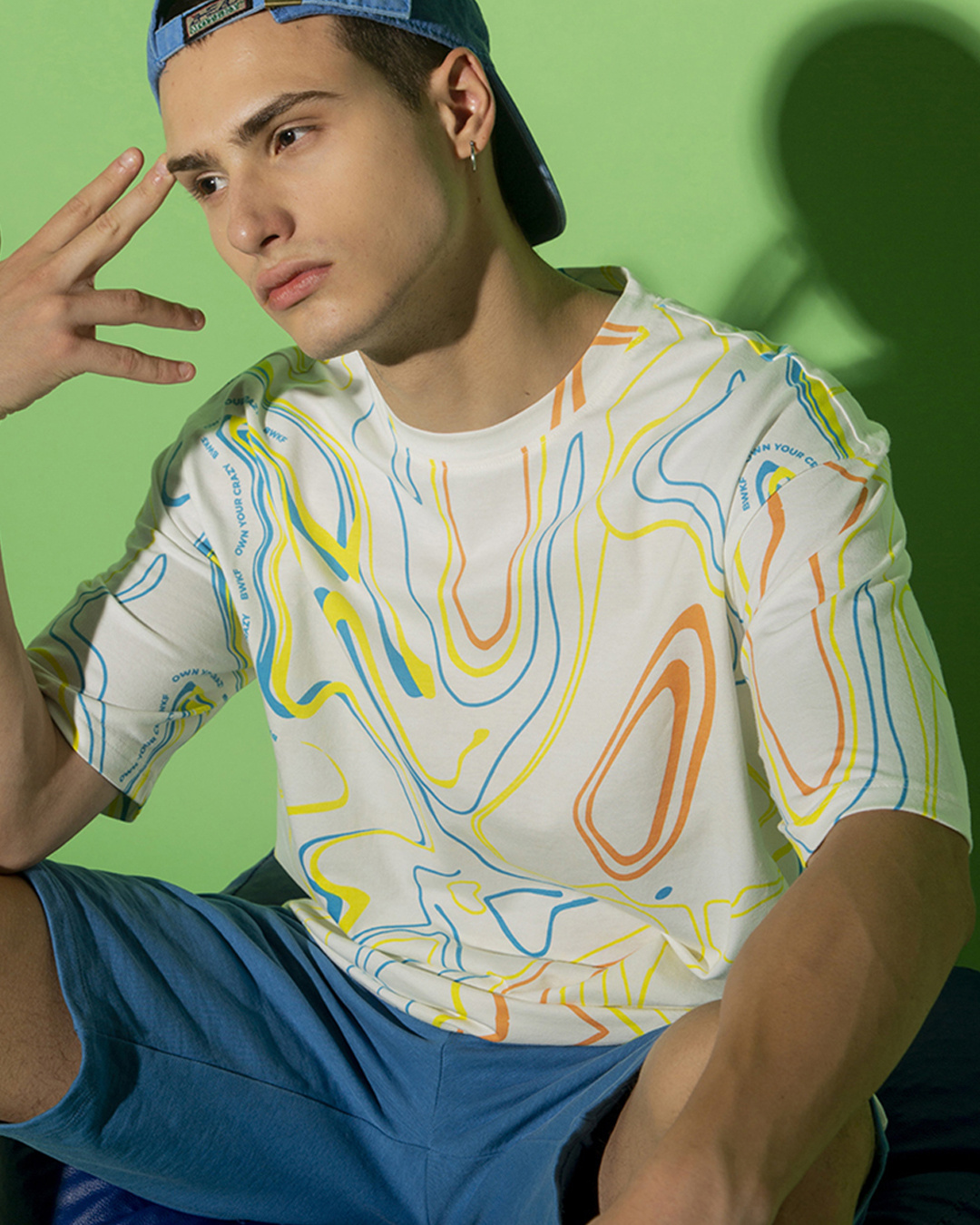oversized tie dye shirt men