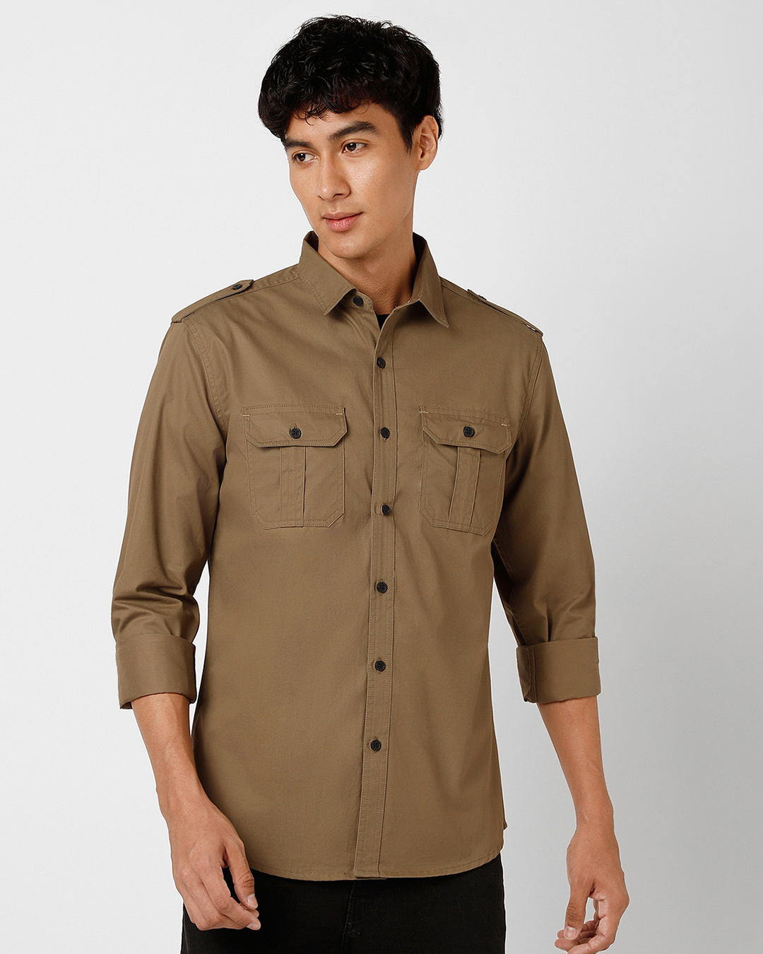 Buy Men's Olive Green Shirt Online at Bewakoof