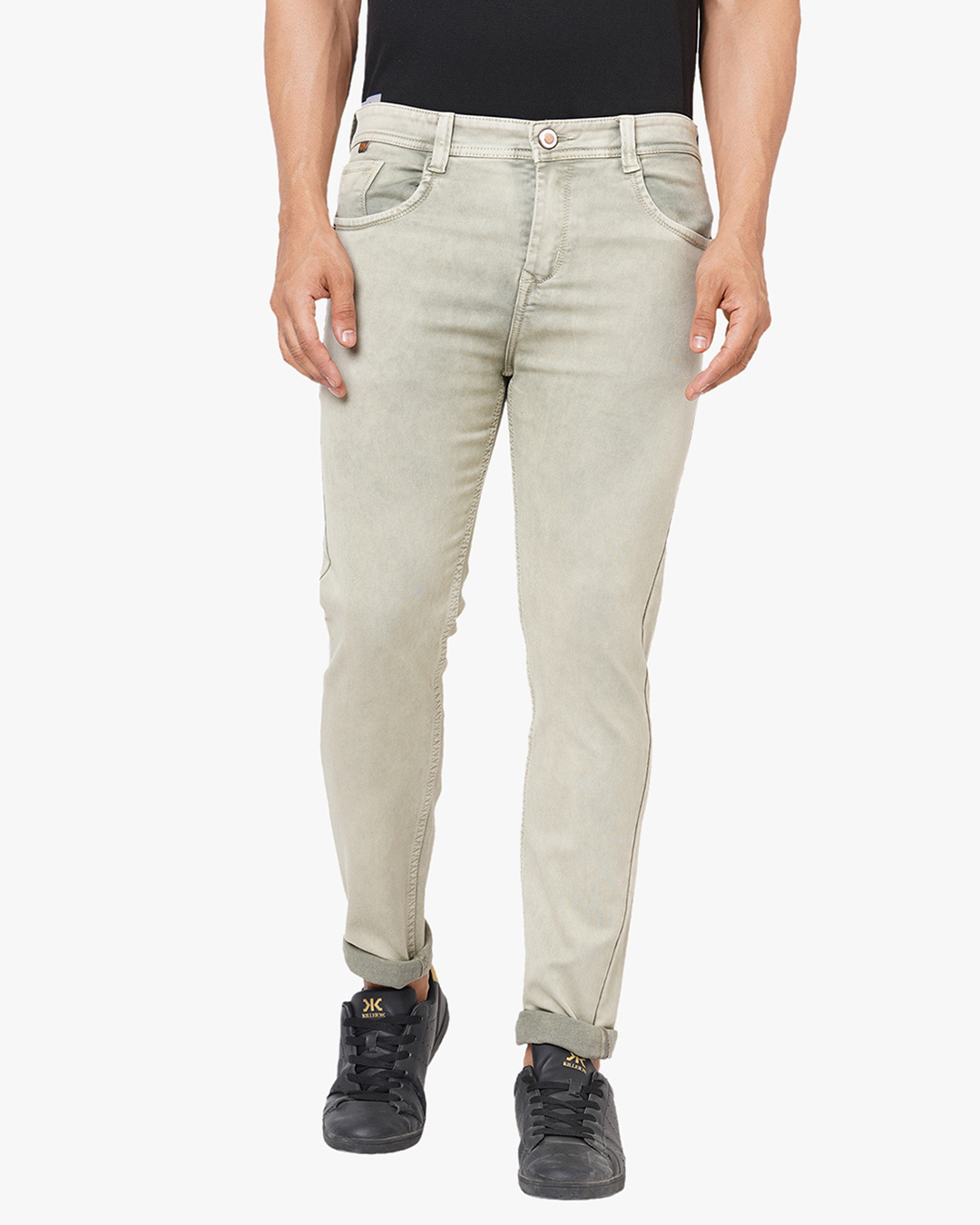 Flawless Men Olive Deft Denim