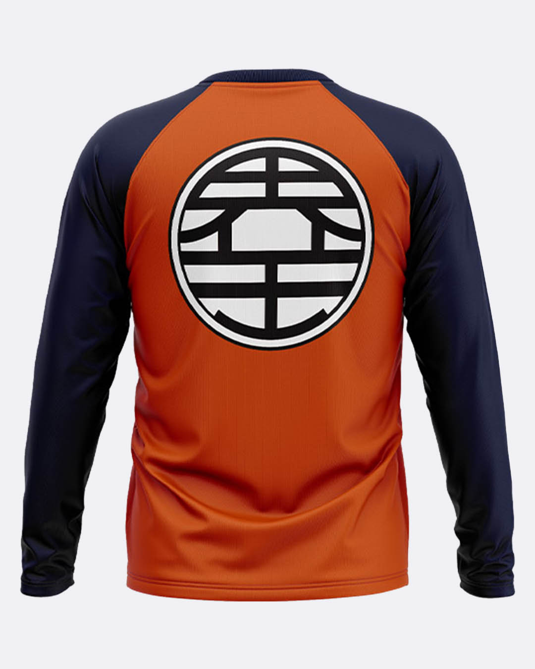 Shop Men's Orange Dragon Ball Z Official Full Sleeve Cotton T-shirt-Back