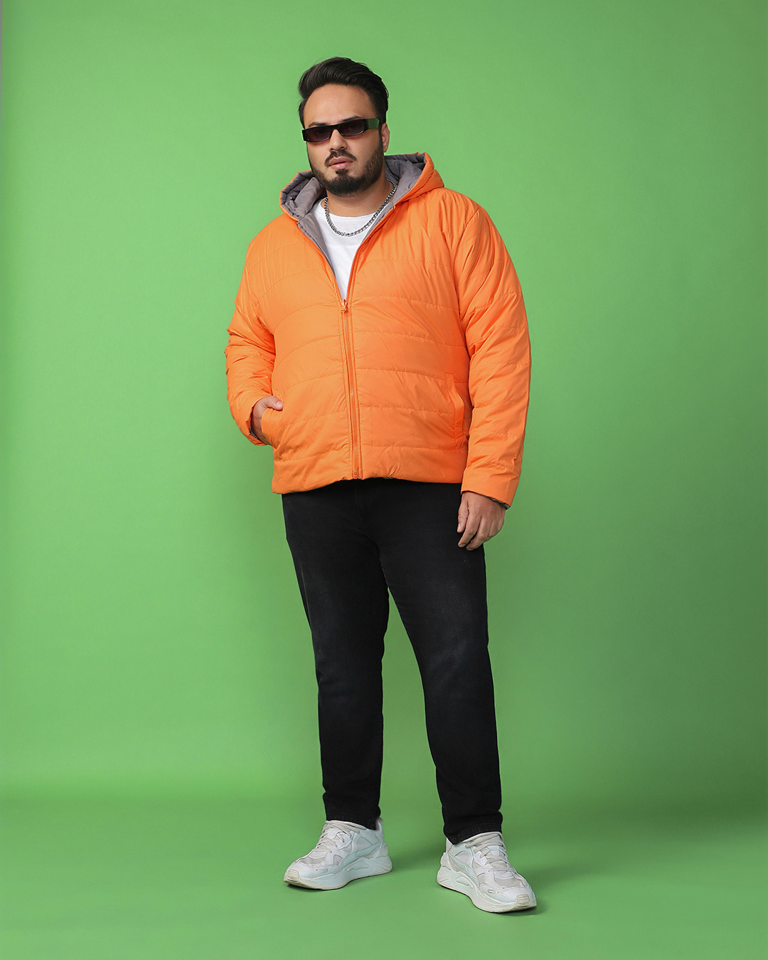 Ride With Me Nylon Cropped Puffer - Orange | Fashion Nova, Mens Jackets |  Fashion Nova