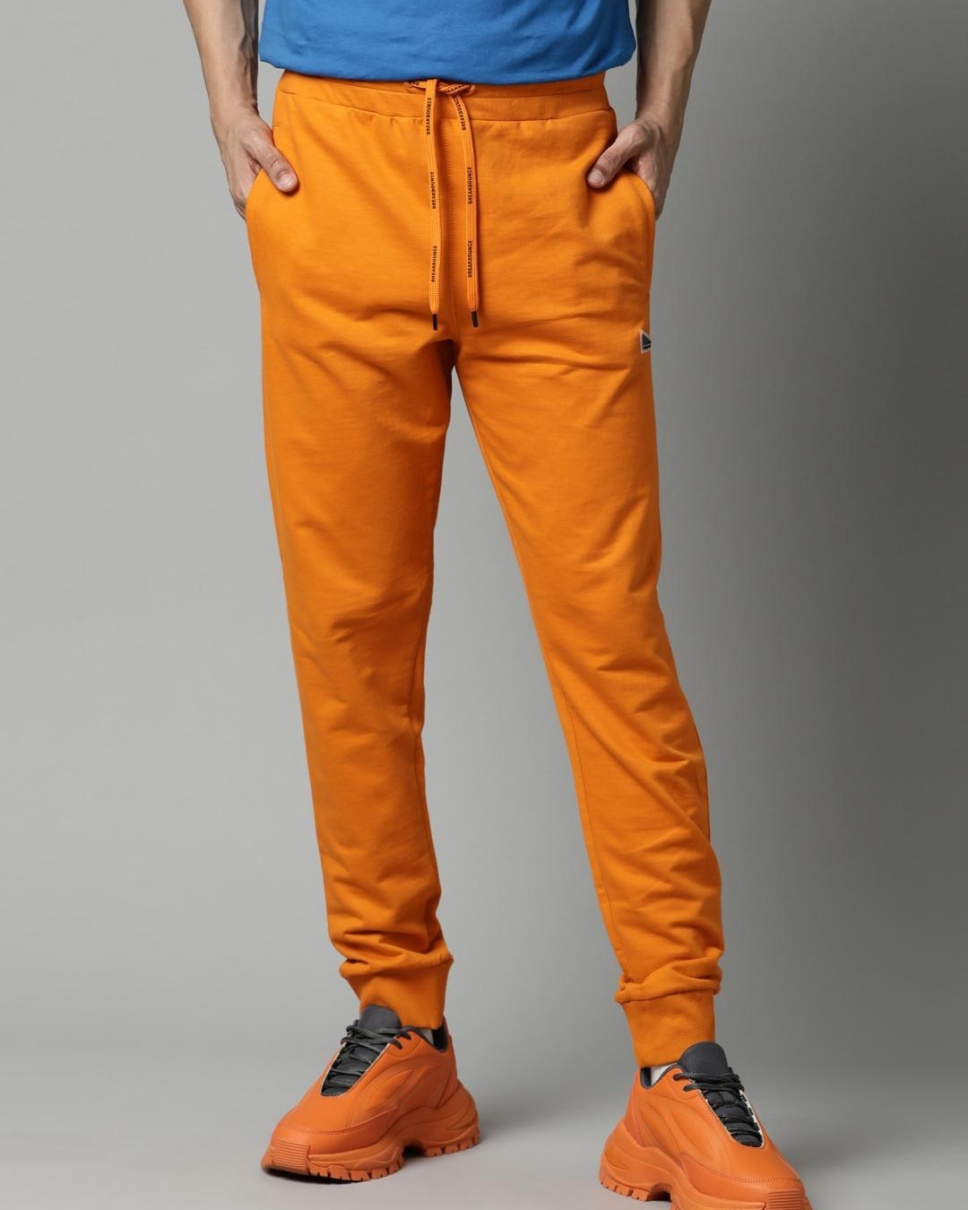 Buy Men's Orange Joggers Online at Bewakoof