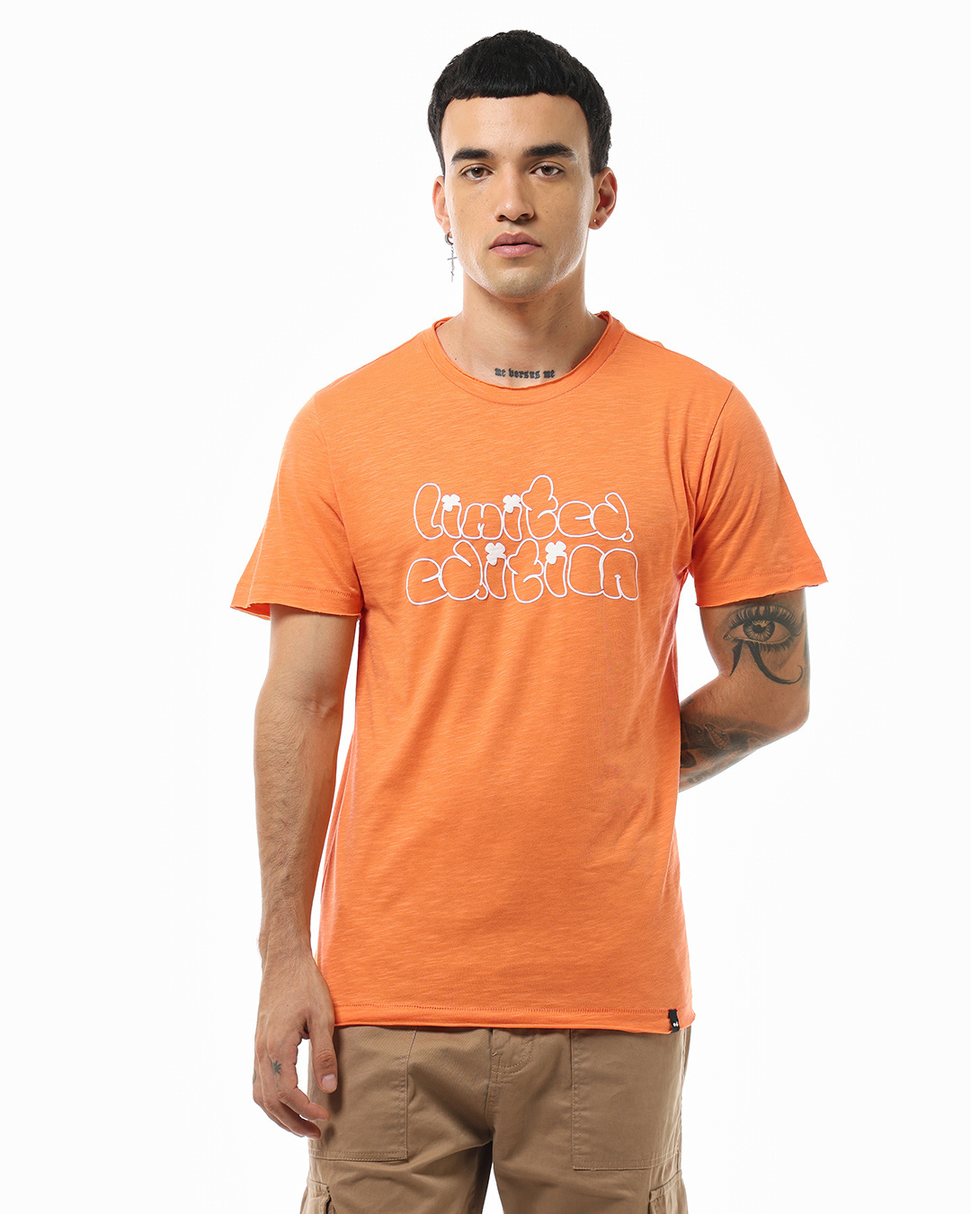 Shop Men's Orange Limited Edition Graphic Printed T-shirt-Back