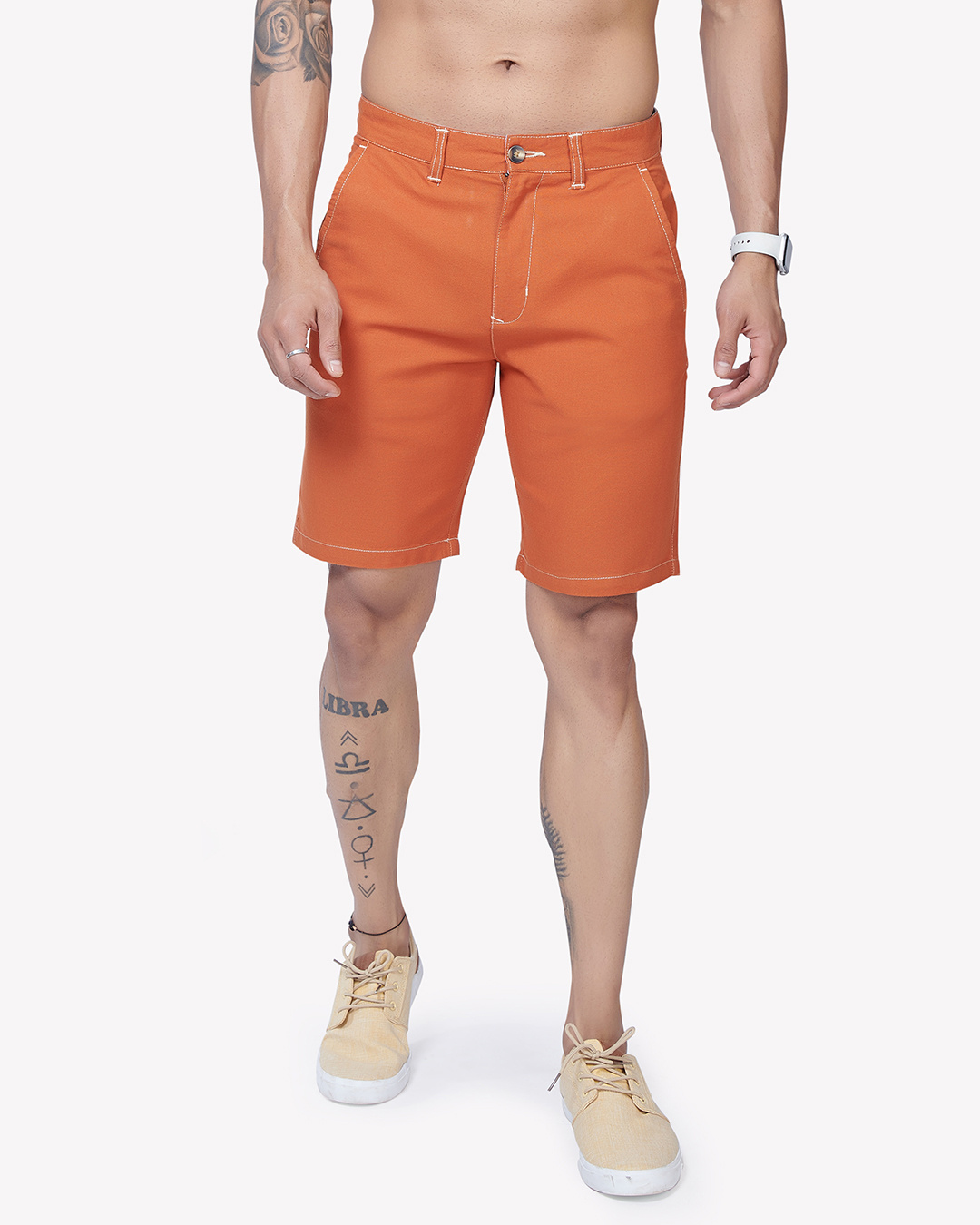 Buy Men's Orange Shorts Online at Bewakoof