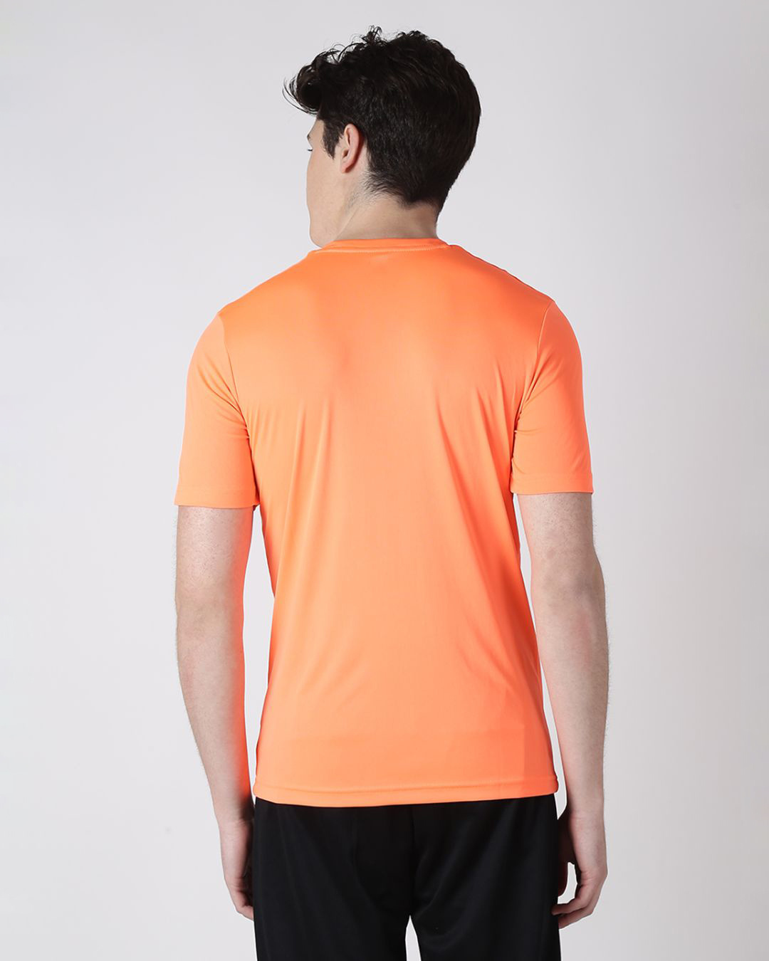 Shop Men's Orange Slim Fit T-shirt-Back