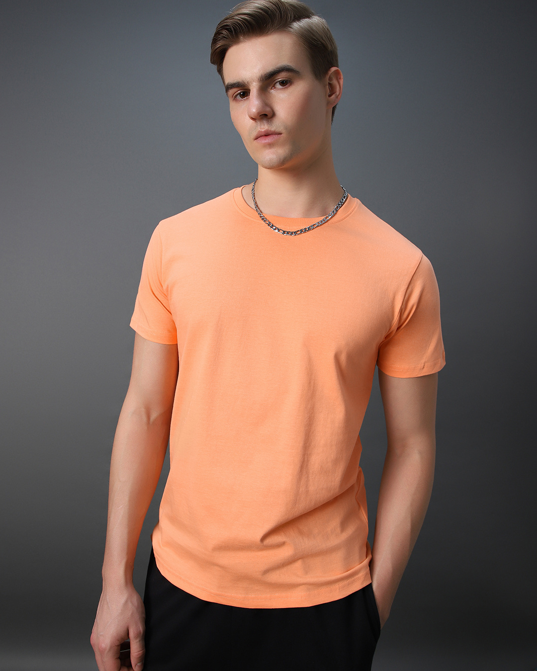 Buy Men's Orange Tshirt Online at Bewakoof