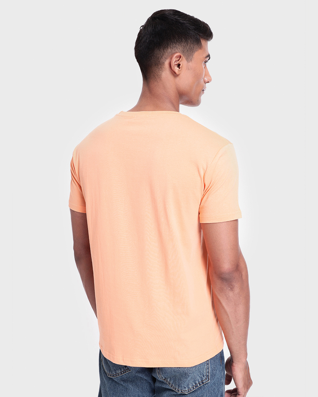 Shop Men's Orange Genjutsu Graphic Printed T-shirt-Back