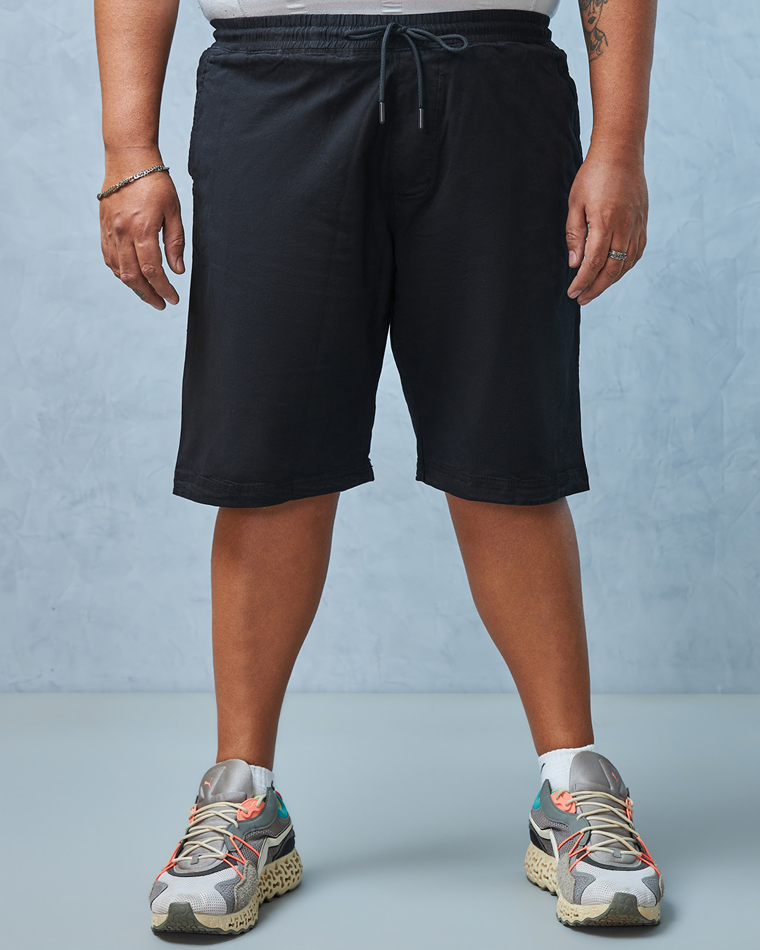 Men's Plus Size Black Shorts – 15XL Extra Big