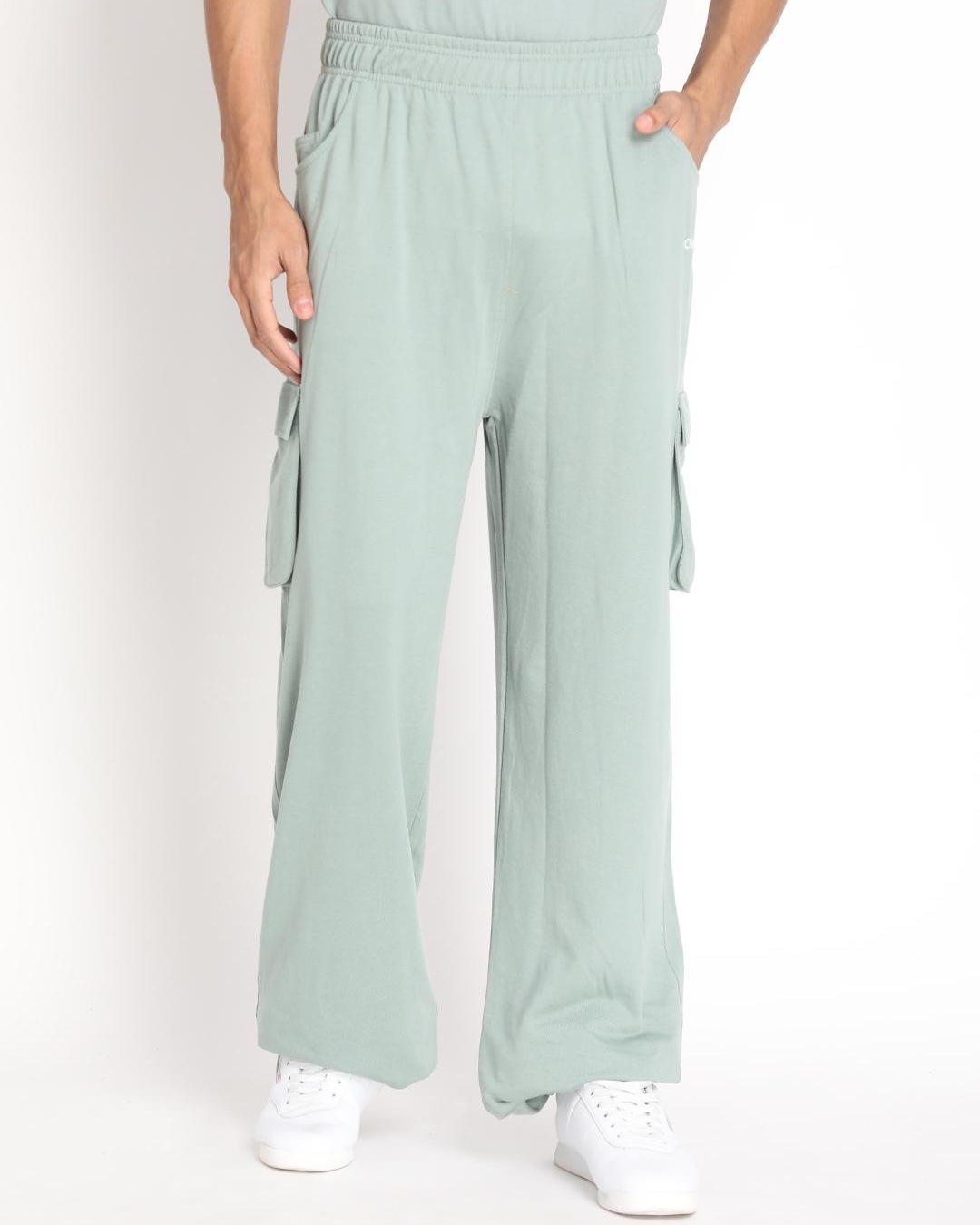 Buy Men's Pastel Green Cargo Track Pants for Men Green Online at Bewakoof