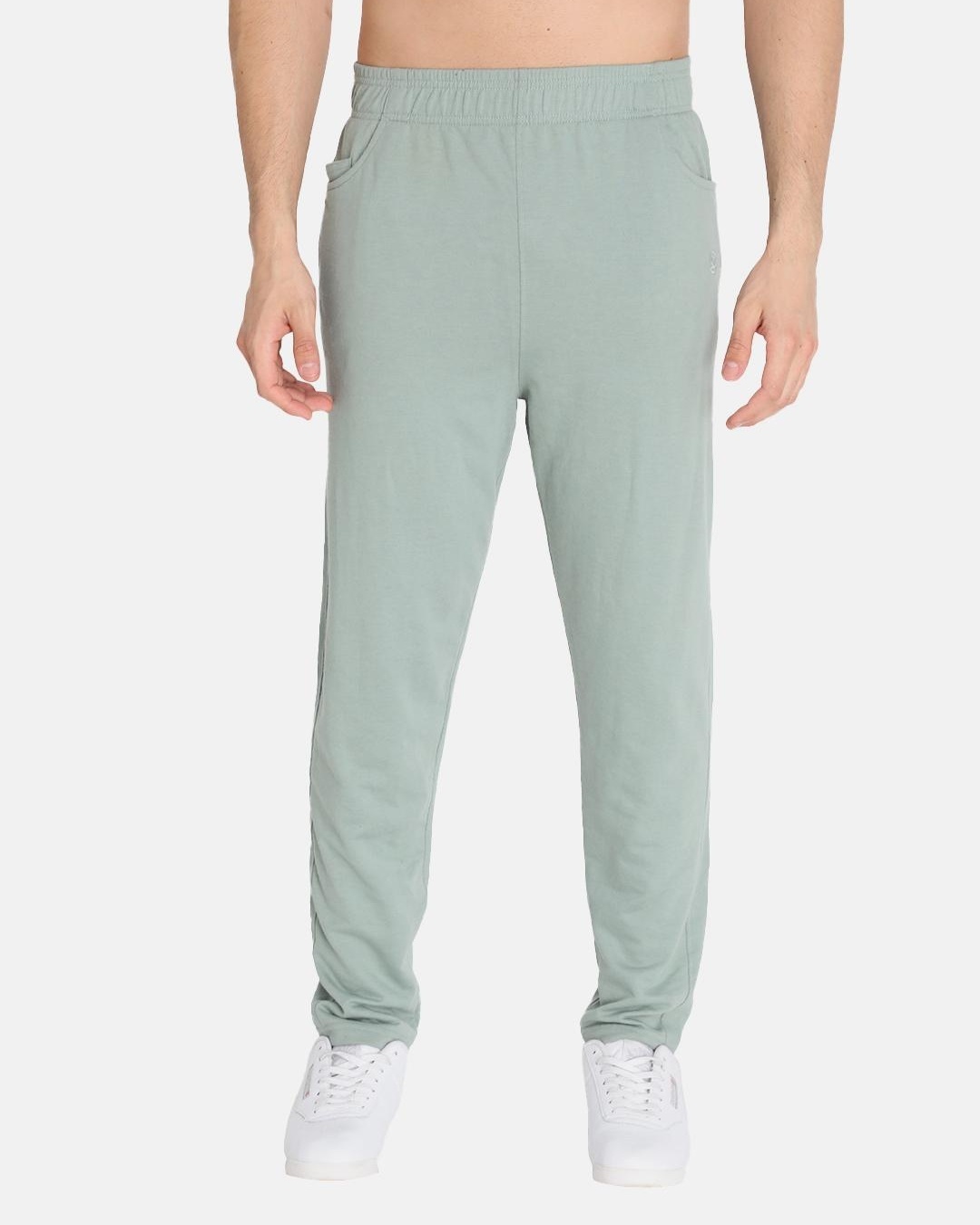 Buy Men's Pastel Green Track Pants Online at Bewakoof