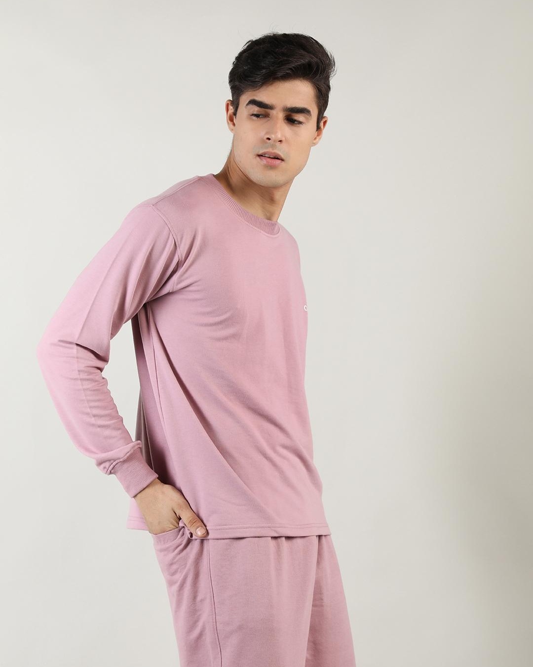 Shop Men's Pastel Pink T-shirt-Back