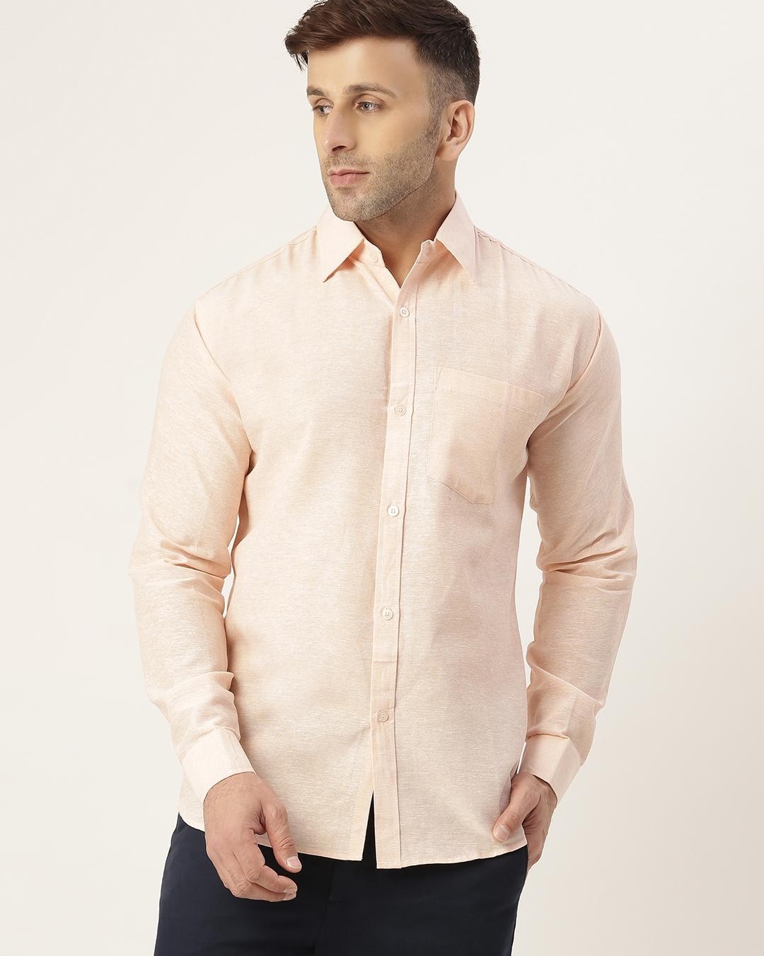 Buy Men's Pink Cotton Shirt for Men Online at Bewakoof