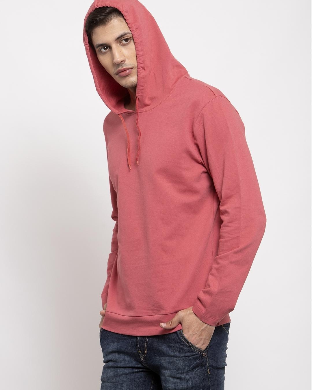 Shop Men's Pink Hoodie-Back