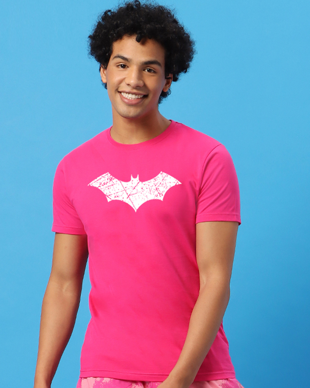 Buy Men's Pink Logo Batman (BML) (GID) T-shirt for Men pink Online at  Bewakoof