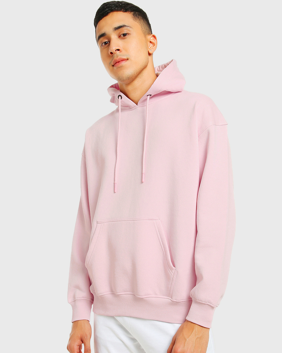Buy Men's Pink Oversized Hoodie Online at Bewakoof