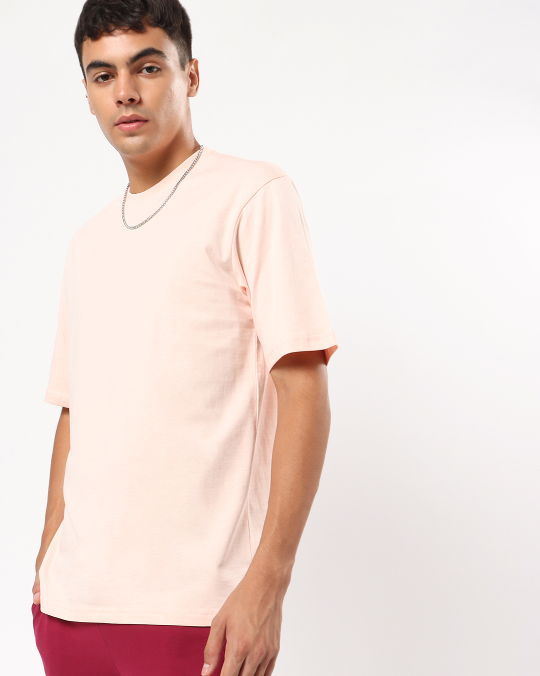 Buy Men's Pink Oversized Tshirt Online at Bewakoof