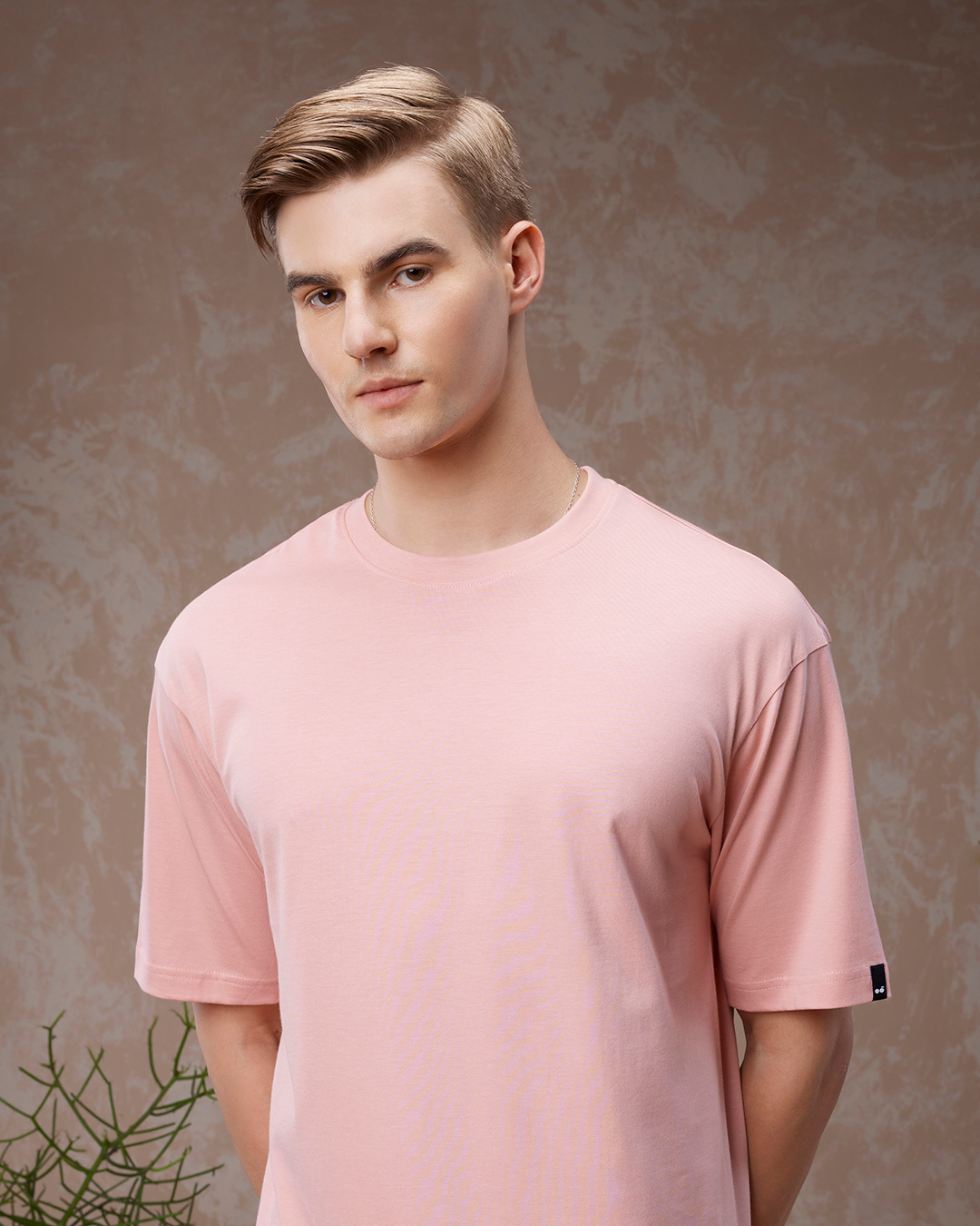 Buy Men's Pink Chicago Typography Oversized T-shirt Online at Bewakoof