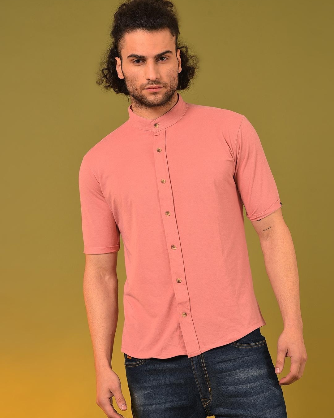 Buy Men's Pink Shirt for Men Pink Online at Bewakoof