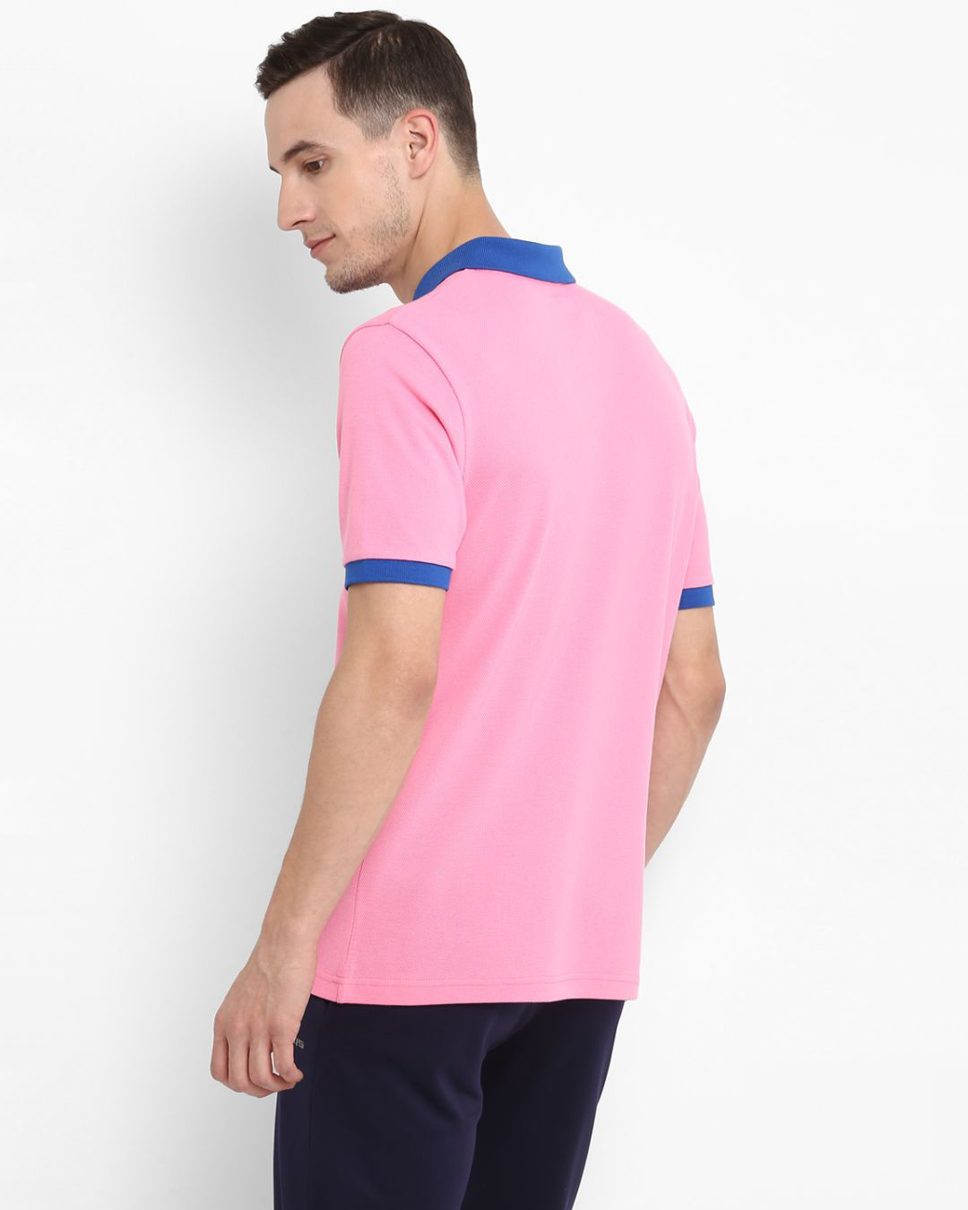 Shop Men's Pink Slim Fit T-shirt-Back