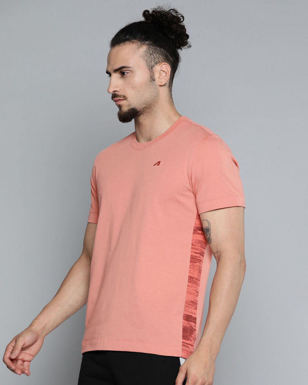 Shop Men's Pink Slim Fit T-shirt-Back